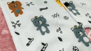 3 Pcs Sleepsuit Bayi baru lahir Baju Tidur Bayi Usia 0-8 Bulan Animal Pattern - Laki-laki  Perempuan