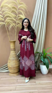 Sedress daster gamis cap malaman bahan rayon super adem