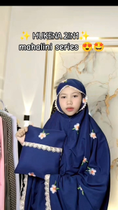 Mukena Dewasa Bordir Mahalini 2in1 Resleting: Desain Elegan & Kualitas Tinggi