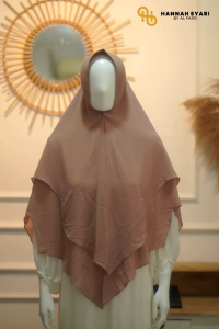 Khimar Syari Kotak-kotak Series Dua Layer Ceruty Babbydoll Premium Hight Quality