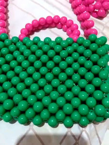 Tas Manik Muat Hp | Beaded Bag | Tas Manik Slempang | Pearl Bag | Tas Mote | Tas Mutiara by dhialova