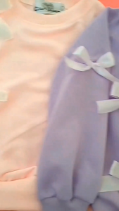 baju atasan anak perempuan clarisan model kekinian vareasi pita lengan panjang 1-5 tahun baju viral anak