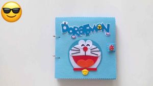 Sách vải doraemon (Hình thật 100%)- Những chuyến phiêu lưu của Nobita - Đồ chơi Sách vải cho bé - Tulip STore Handmade