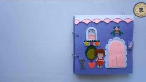 Sách vải Nhà búp bê (Hình thật 100%) - Đồ chơi sách vải Handmade cho bé - Sách vải Búp bê - Đồ chơi Nhà Búp bê Mini