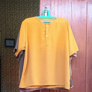 SETELAN PENDEK POLOS JUMBO RAYON TWILL BY KECIK GROSIR