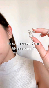 Ribbon Earcuff handcrafted by minormood เงินแท้ 925