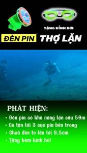 ĐÈN PIN THỢ LẶN Choá 10cm DORRAS pin 9000mah sáng 10h-12h. Siêu to siêu sáng. Chiếu xa tới 500m. Bảo hành 1 năm!