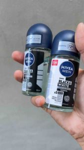 NIVEA MEN Black & White Deodorant Roll-On 72H Active Protection 150ml x2 Set with Buy 1 Take 1 Offer
