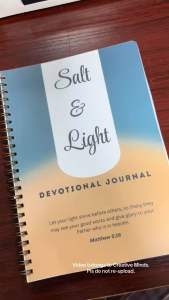 SALT AND LIGHT DEVOTIONAL JOURNAL - 3R METHOD OF DEVOTION - READ REFLECT RESPOND DEVOTIONAL NOTEBOOK