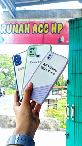 Case Silikon Casing Zig zag transparant Protect Camera Sam A01 core Realme C17 7i