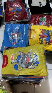 Setelan Baju Kaos Anak Laki Dan Perempuan MIXUE/Kaos Setelan Anak Anak
