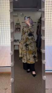 Oneset Long Tunik Wanita Nadira & Setelan Midi Wanita