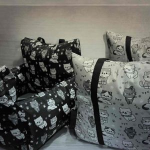 กระเป๋าแมวเป็นcar seatได้ในรถ46*46cm