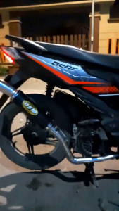 fulset Knalpot Racing DSM Black series inlet 38 Sarang full