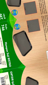 Green leaf 746 nampan persegi saji bistro / nampan premium saji hotel anti slip / nampan baki plastik tebal