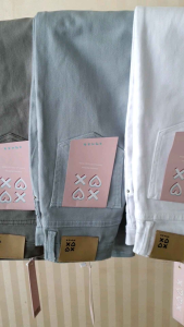 กางเกงยีนส์ขากระบอก XOXO ผ้ายีนส์ยืดเยอะ 2 ชั้น แพทเทิร์นเป๊ะ แพ็คเกจครบ (นางแบบถ่ายจากสินค้าจริง)