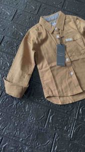 Kemeja anak lengan panjang warna Mocca best seller bisa cod
