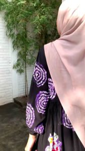 SAKILA DRESS GAMIS TWILL RAYON CANDI MEKAR GAMIS BATIK CAP PEKALONGAN