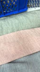 [HCM] Vải linen ramie ( sợi gai tự nhiên) . Vải đã wash. Khổ vải 14m . Định lượng 160gsm