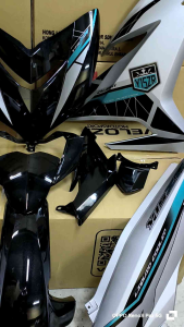 Cover set Y15 zr V2 Black Silver Emerald Green special colour siap Tampal