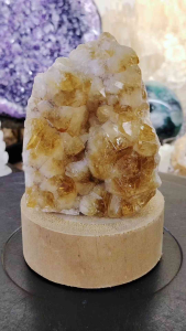High Grade Brazil Citrine Crystal Cluster Ornament CD09 #Citrine Crystal #homedecor