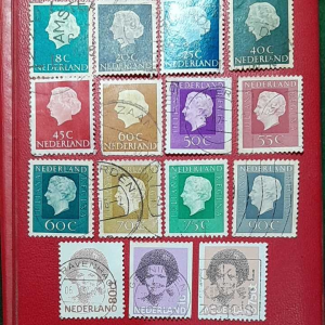 Prangko Nederland klasik Koleksi kuno 15 Pcs Campur USED