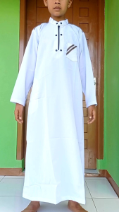 Samdani Gamis Anak Laki-Laki Usia 2-14 Tahun Model Garis Plat