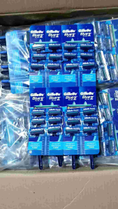gillette blue 2 plus cukur kumis jenggot 24 pcs