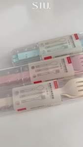 SIU. Premium - Oni Portable Cutlery Set - Peralatan Set Makan Portable Sendok Garpu Sumpit Jepang Praktis Astetik