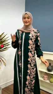 Gamis klok A Batik Pekalongan pakaianwanita Bahan original