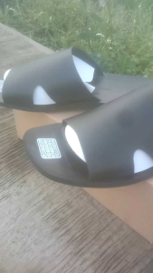 Sandal Kulit pria sintetis sendal slop ringan elegan