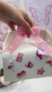 BOX GIFT (HANYA BOX) GABLE BOX GIFT / HAMPERS / WISUDA / KADO ULANG TAHUN / BOX LUCU / BOX GEMES / BOX TENGTENG (SIZE L (UK 16X9X11)