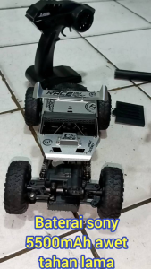 Termurah! Baterai Mobil RC 18650 5500mAh 3.7V Soket Hitam Awet Tahan Lama