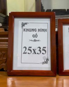 KHUNG HÌNH THỜ TREO TƯỜNG HAY ĐỂ BÀN TIỆN LỢI CHO KHÁCH HÀNG treo NGANG DỌC - Gỗ tràm vàng sấy khô kiếng dày 05cm