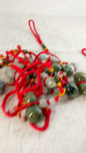 ที่แขวนห้อยน้ำเต้าหินหยกแท้น้ำเต้าดูดทรัพย์ สุขภาพแข็งแรง