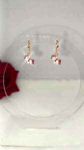 Anting anak karakter kuda pony ungu cantik titanium anti karat tidak luntur