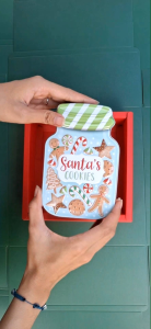 (BK5)2pcs Kaleng Natal Berbentuk Botol