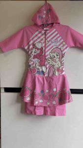 ชุดว่ายน้ำบอดี้สูท กระโปรงกางเกง ซิปหน้าลายม้าน้อยโพนี่ My Little Pony 💯