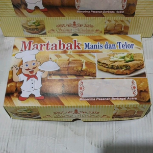 ( ISI 10 Pcs ) Dus Martabak Manis dan Telor / kotak Kraft martabak / Box Martabak
