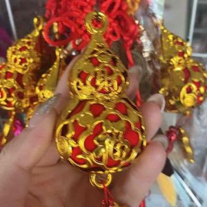 Khánh treo hồ lô vàng bình an may mắn