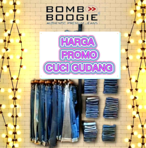 CELANA JEANS BOMB BOOGIE PRIA SIZE 27-35