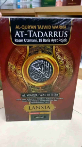 AL-QURAN TAJWID WARNA AT-TADARRUS Rasm Utsmani 18 Baris Ayat Pojok - Quran Jumbo Lansia