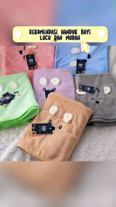 Handuk bayi lembut microfiber/handuk anak premium Berkarakter 50x100cm