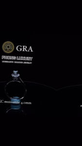 Nhẫn nữ kim cương moissanite 4.0mm GRA chính hãng PHONG LUXURY JEWELRY