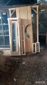 2 pintu dan 2 set jendela dan kusen | pintu utama | pintu depan