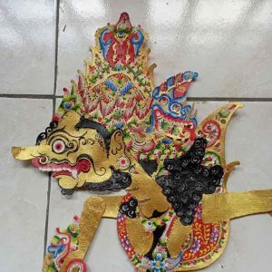 Wayang Kulit Asli Ratu Sabrang/Patih Sabrang Alusan Ukuran Standar Dalang