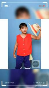 ONE PIECE monkey D Luffy custome for kids (seperate ang hat)