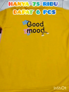 75 ribuan dapat 6 pcs kaos oblong anak anak kaos distro koas printing anak goodmood