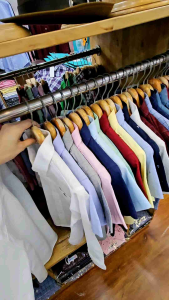 เสื้อเชิ้ตเด็กสีขาวเเขนสั้น-เเขนยาว1-12ขวบ