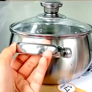 Panci labu tutup kaca / Panci tutup kaca / panci stainless